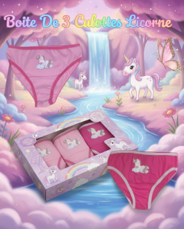 Boite De 3 Culottes Licorne