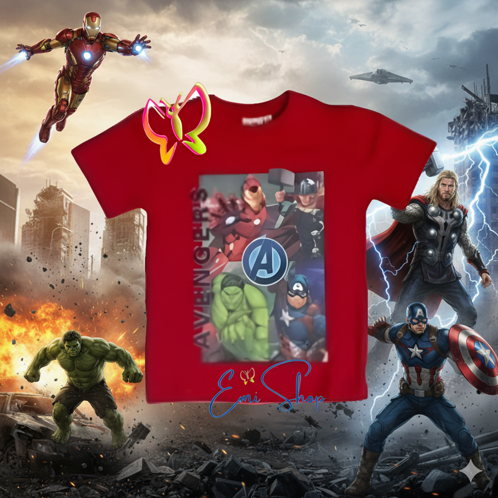Avengers Marvel Manches Courtes – Image 2