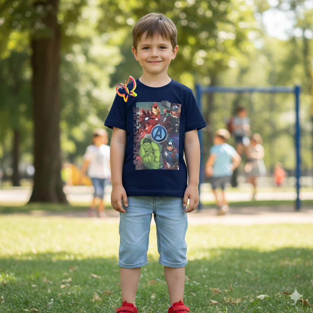 Avengers Marvel Manches Courtes – Image 3