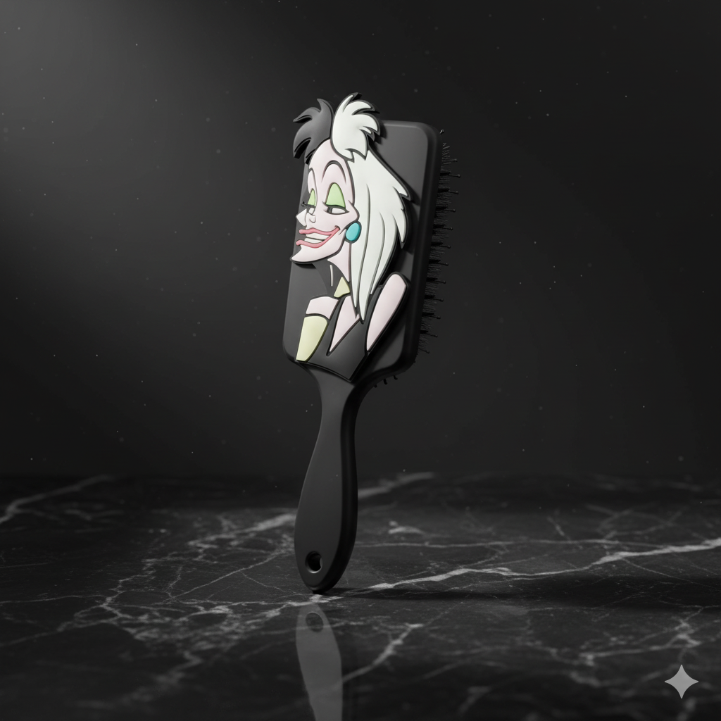 Brosse à cheveux Cruella d’Enfer – L’accessoire indispensable pour une coiffure diaboliquement stylée !